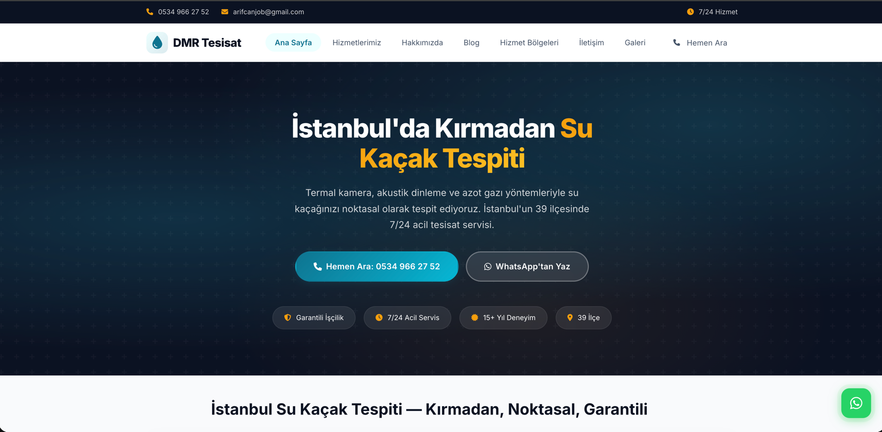 İstanbul Su Kaçak Tespit — görsel 1